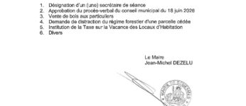 CONSEIL MUNICIPAL 28 SEPTEMBRE